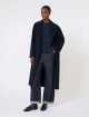 Темно-синя футболка MAX MARA з атласу: фото 1 - Invogue