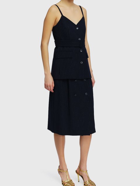 Тёмно-синий топ MARELLA: фото 1 - Invogue