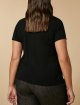 Чорна футболка MARINA RINALDI : фото 2 - Invogue