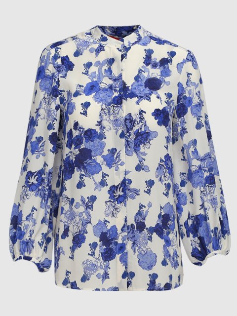 Синяя рубашка MAX&CO: фото - Invogue