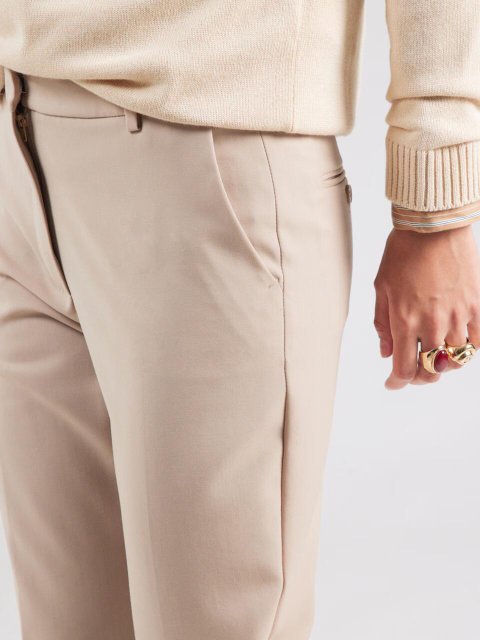 Бежеві брюки WEEKEND MAX MARA з вовни: фото 4 - Invogue