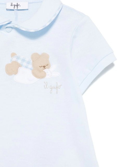 Голубой комбинезон IL GUFO хлопковый: фото 2 - Invogue