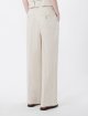 Кремові брюки зі стрілками Weekend Max Mara з льону: фото 3 - Invogue