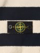 Синий джемпер в полоску Stone Island из хлопка с нейлоном: фото 3 - Invogue