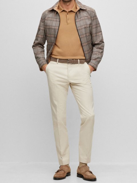 Бежевий светр BOSS: фото 4 - Invogue