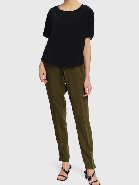 Зелёные брюки SPORTMAX: фото 1 - Invogue