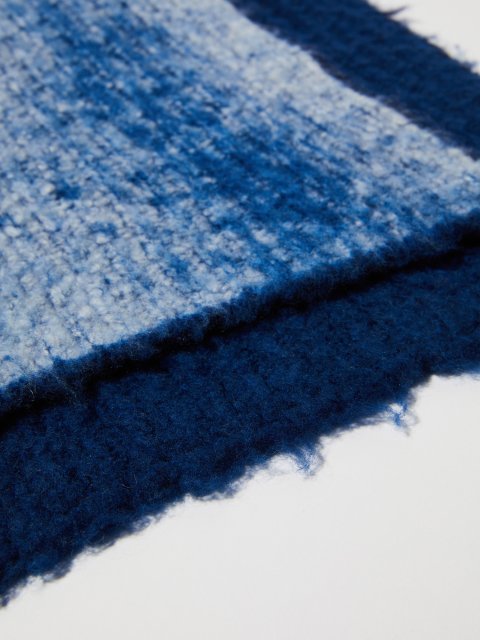 Синий шарф MAX&CO из смеси шерсти: фото 3 - Invogue