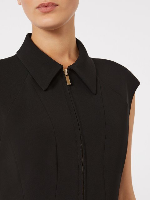 Чорна сукня MAX MARA з каді: фото 4 - Invogue