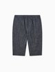 Синие брюки Emporio Armani из полиэстера и шерсти: фото 1 - Invogue