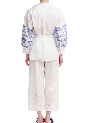 Білі брюки WEEKEND MAX MARA : фото 2 - Invogue
