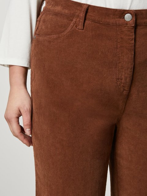 Коричневые брюки PERSONA: фото 3 - Invogue