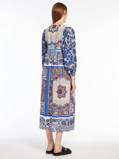 Длинное платье WEEKEND MAX MARA с принтом: фото 2 - Invogue