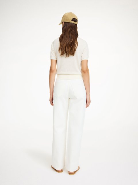 Белый свитер By Malene Birger из смеси шерсти и шелка: фото 1 - Invogue