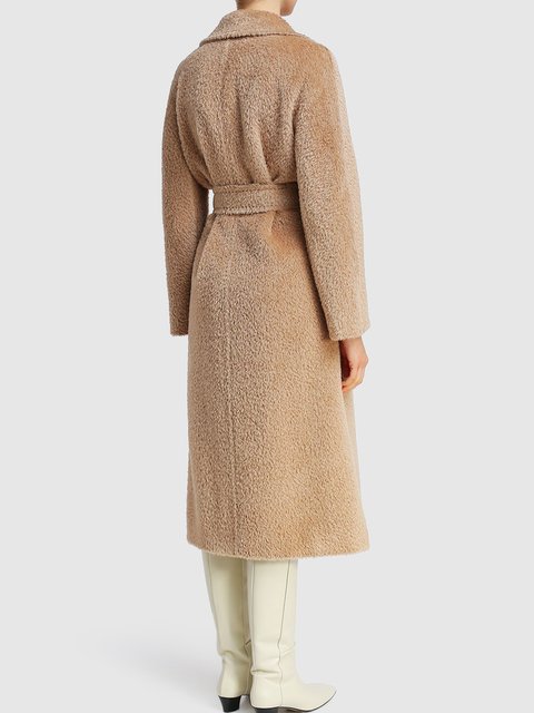 Бежевое пальто MAX MARA: фото 2 - Invogue