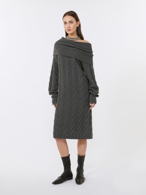 Темно-сіра сукня MAX MARA з вовни та кашеміру: фото 1 - Invogue