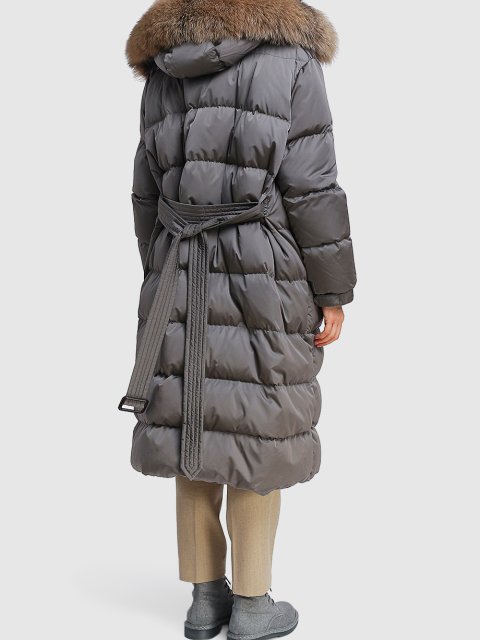 Серое пальто MAX MARA: фото 2 - Invogue