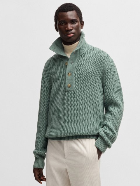 Зелений светр BOSS з вовни: фото 1 - Invogue