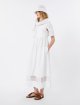 Біла сукня з мереживом Weekend Max Mara з бавовни: фото 2 - Invogue