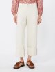 Кремові брюки Weekend Max Mara з чистої бавовни: фото 2 - Invogue