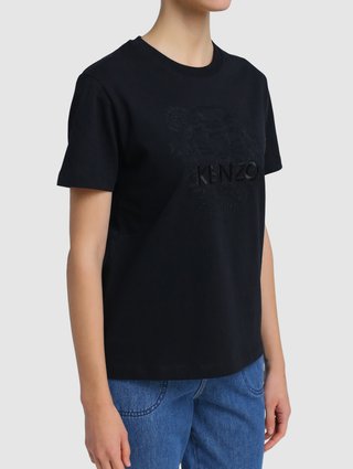 Чёрная футболка KENZO: фото 3 - Invogue