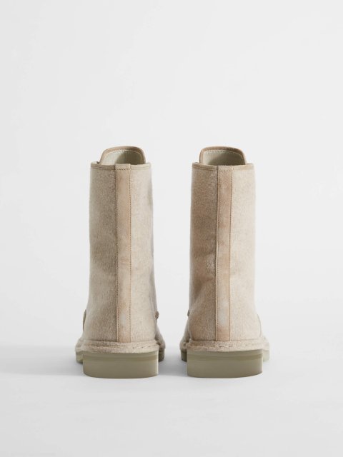 Бежевые ботинки MAX MARA: фото 2 - Invogue