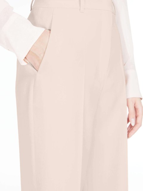 Кремові брюки MAX MARA: фото 3 - Invogue