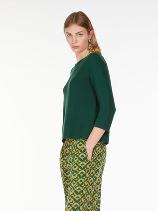 Зелёный свитер WEEKEND MAX MARA: фото 3 - Invogue