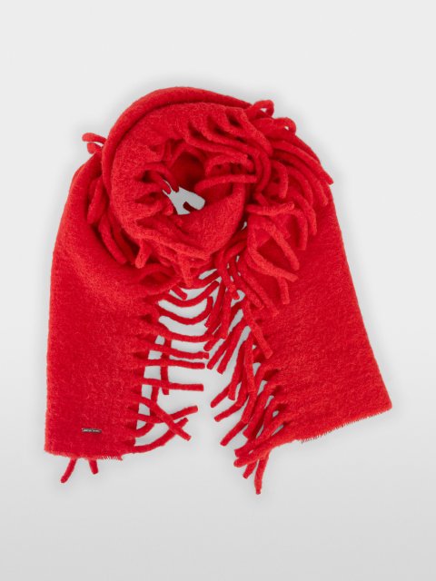 Красный шарф MARC CAIN из альпаки: фото - Invogue