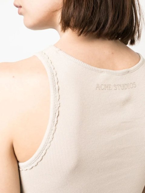 Бежева майка ACNE STUDIOS : фото 4 - Invogue