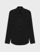 Чорна сорочка BOSS з бавовни: фото - Invogue