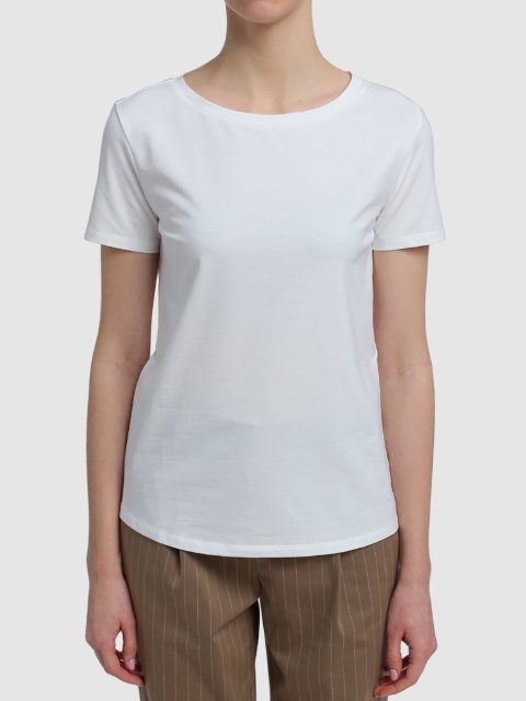 Белая футболка WEEKEND MAX MARA: фото 2 - Invogue