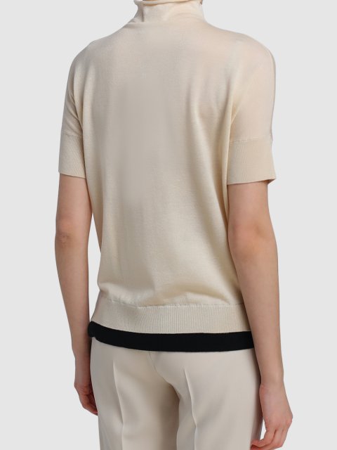 Молочный свитер MAX MARA: фото 3 - Invogue