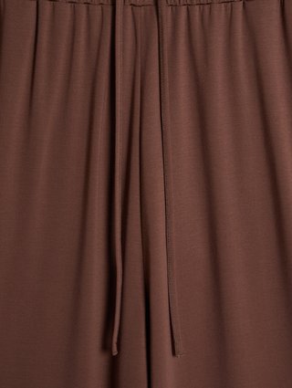 Шоколадные брюки Weekend Max Mara: фото 2 - Invogue