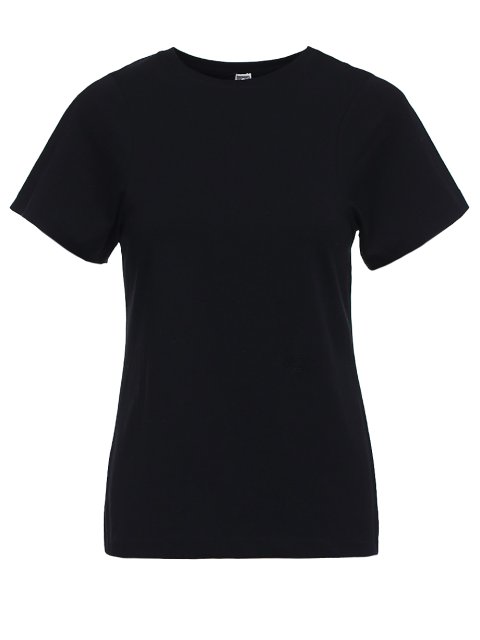 Чёрная футболка TOTEME: фото - Invogue