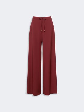Бордові штани Max Mara з вовни: фото - Invogue