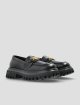 Чорні туфлі DOLCE&GABBANA KIDS зі шкіри: фото 1 - Invogue