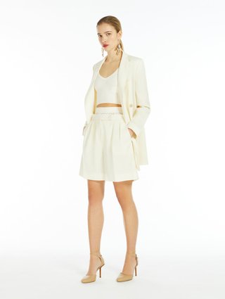 Ванильные шорты Max Mara из шерсти: фото 2 - Invogue