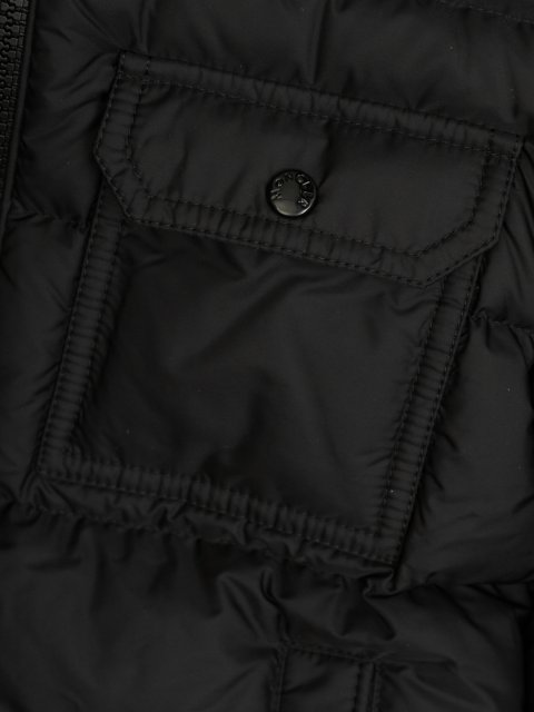 Чорне пальто MONCLER ENFANT : фото 2 - Invogue