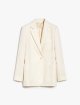 Кремовий льняний жакет Max Mara: фото - Invogue