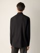 Чёрная рубашка ZEGNA из хлопка и кашемира: фото 2 - Invogue