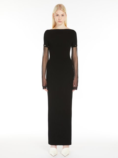 Чорна сукня Sportmax довга: фото 3 - Invogue