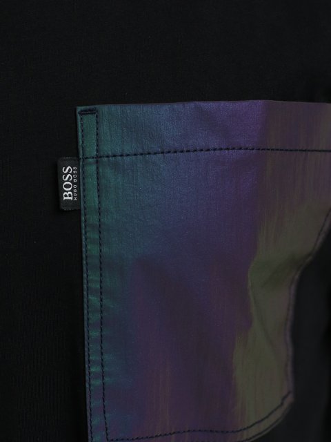 Черное поло BOSS: фото 4 - Invogue