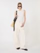 Біла майка Sportmax з бавовни у рубчик: фото 1 - Invogue