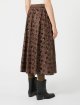 Шоколадна спідниця WEEKEND MAX MARA з вишивкою лелітками: фото 3 - Invogue