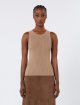 Бежевий топ MAX MARA у рубчик: фото 2 - Invogue