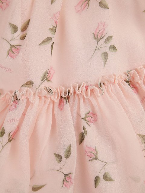 Розовое платье MONNALISA: фото 3 - Invogue