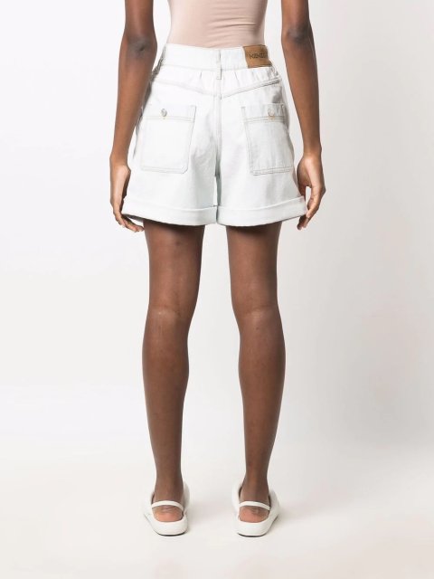 Голубые шорты KENZO: фото 2 - Invogue