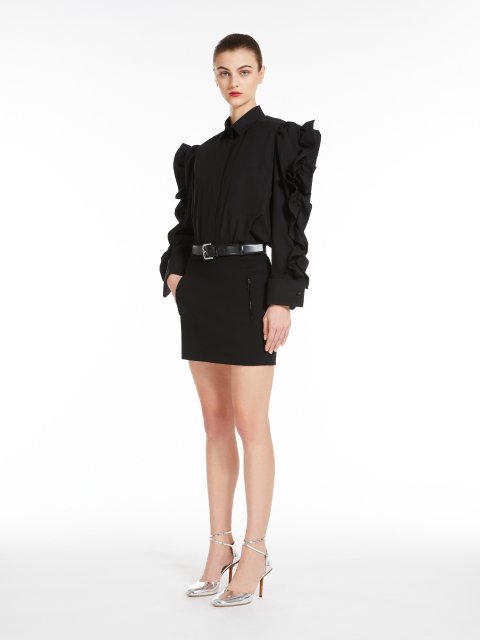 Чорна сорочка Max Mara з попліну: фото 4 - Invogue