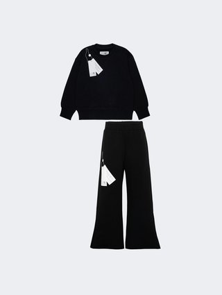 Чорний костюм MM6 Maison Margiela з бавовни: фото - Invogue