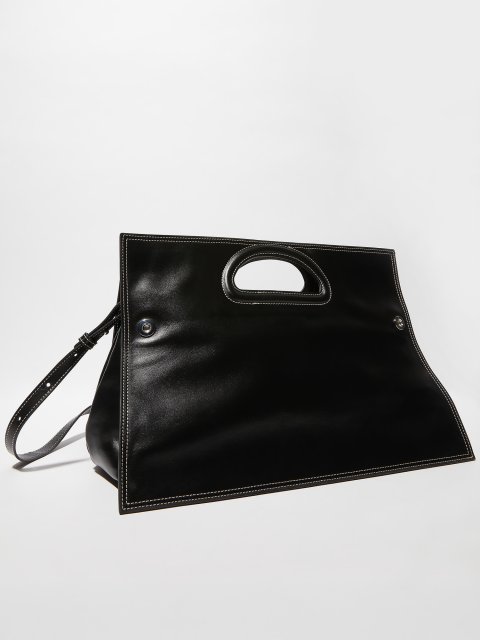 Черная сумка Max&Co из гладкой кожи: фото 3 - Invogue